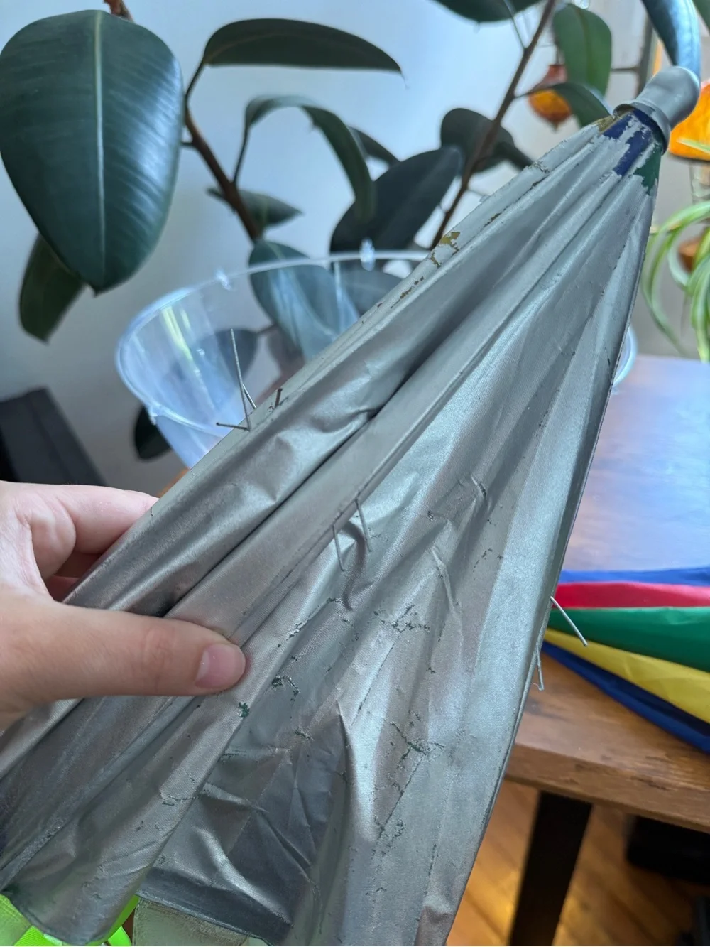 DIY Alien UFO Spaceship Costume Accessory Umbrella Hat Clear Bowl Prop Halloween